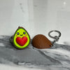 Cute avocado couple keychain, magnetic avocado keychains, fun gift for boyfriend or girlfriend, creative accessories