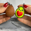 Cute avocado couple keychain, magnetic avocado keychains, fun gift for boyfriend or girlfriend, creative accessories